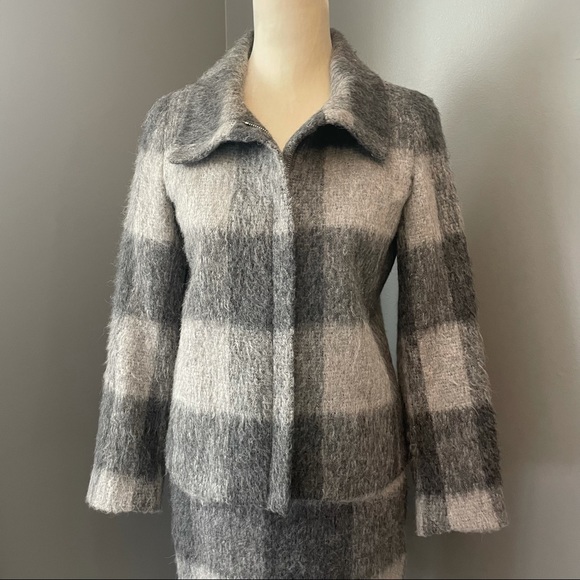 Talbots Buffalo Plaid Mohair/Alpaca Suit Set. - Picture 7 of 13